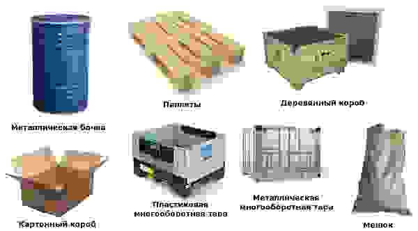 Тара для перевозки грузов в асбесте